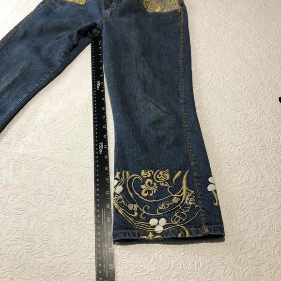 DEREON Beyonce Blue Capri Jeans Women’s Size 5/6 - Picture 6 of 7